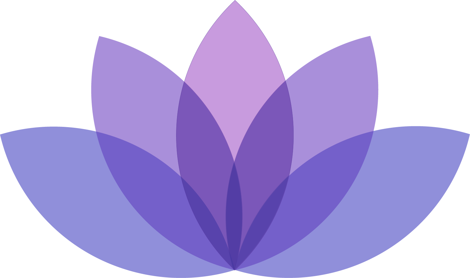 lotus flower, purple and pink, logo of Boulder Valley Wellness and Dr. Amanda Simone